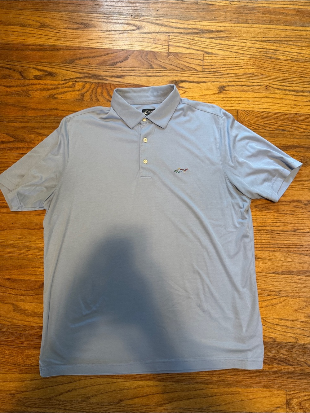 Greg Norman Collection Light Blue Polo with Subtle Logo